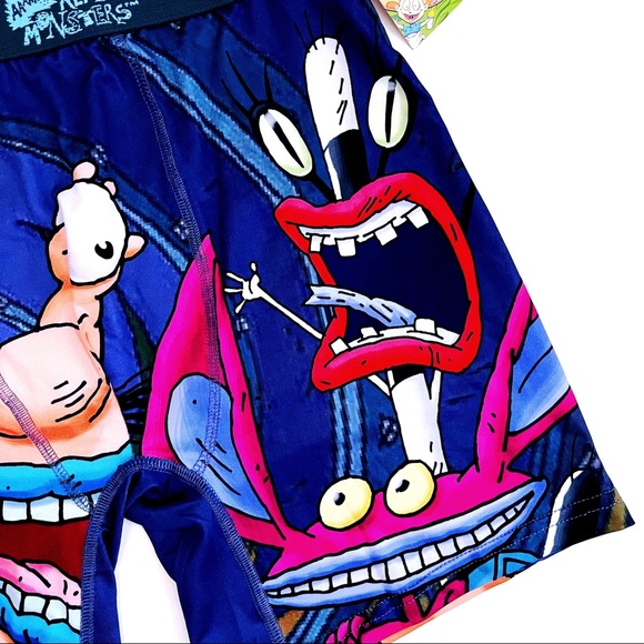 Nickelodeon Aaahh!!! Real Monsters 90s Retro Boxer Briefs Underwear Mens Small - Picture 8 of 8